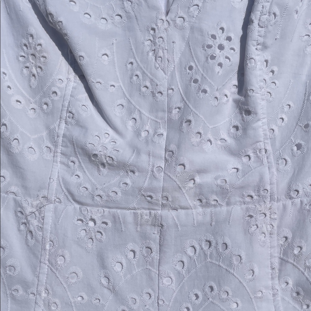 Express White Eyelet Romper - Picture 9 of 16